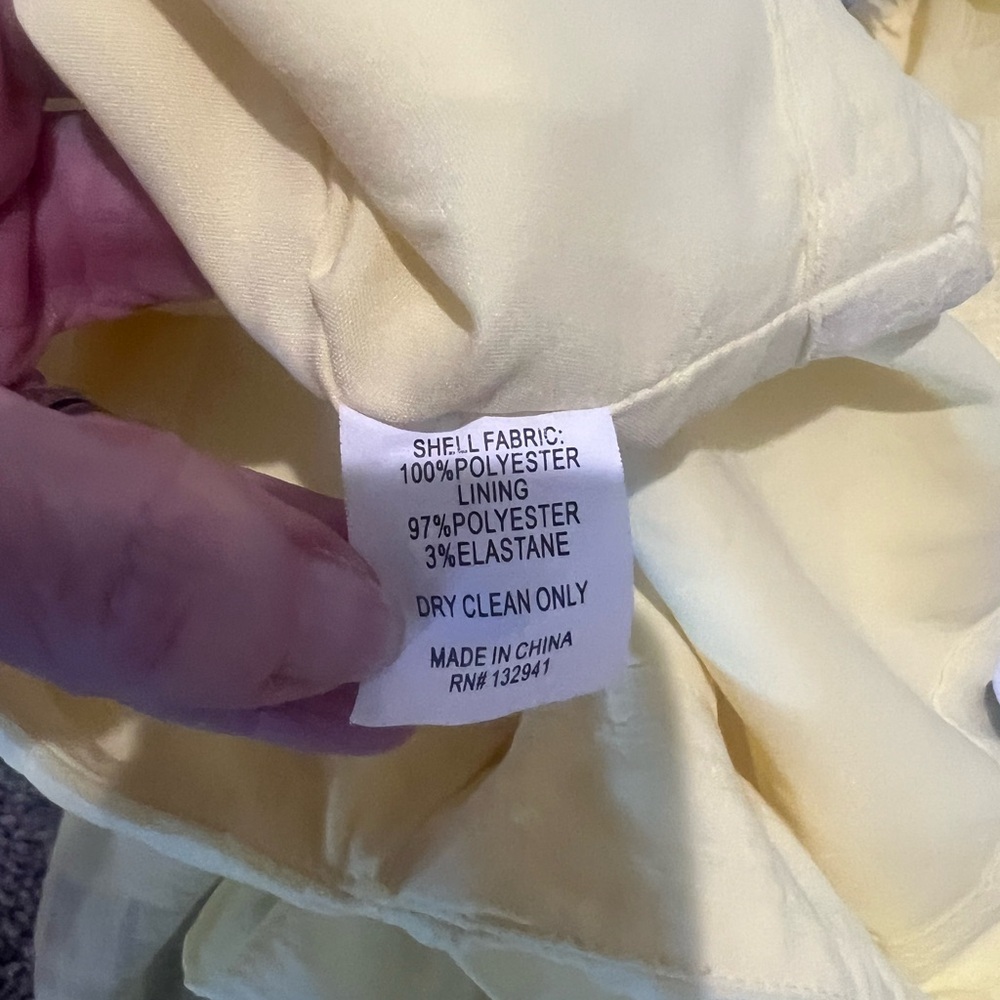 Amanda Uprichard SLEEVELESS BEXLEY TOP in Allegro/Lemon Yellow Size: XS - Picture 10 of 11